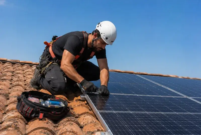 Maintenance et monitoring de panneaux solaires à Ambutrix