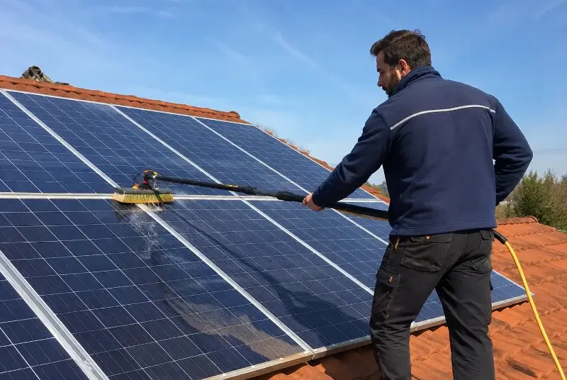 Nettoyage et entretien de panneaux solaires à Ambutrix